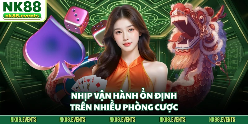 Nhịp vận hành ổn định trên nhiều phòng cược