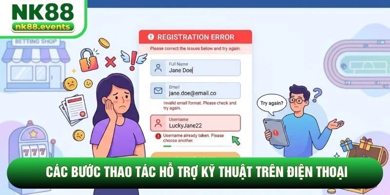 Các bước thao tác hỗ trợ kỹ thuật trên điện thoại Các bước thao tác hỗ trợ kỹ thuật trên điện thoại
